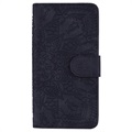 Mandala Serie Samsung Galaxy A50 Wallet Hülle - Schwarz