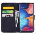 Mandala Serie Samsung Galaxy A50 Wallet Hülle - Schwarz