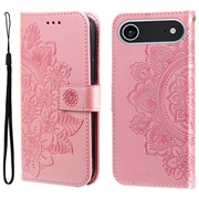 iPhone 17 Air Mandala Serie Wallet Hülle - Rosa