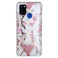 Marble Pattern Electroplated IMD Samsung Galaxy A21s TPU Hülle