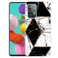 Marble Pattern Samsung Galaxy A32 (4G) TPU Hülle - Schwarz / Weiß