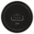 Maxlife MXCC-04 USB-C Auto-Schnellladegerät - 20W - Schwarz