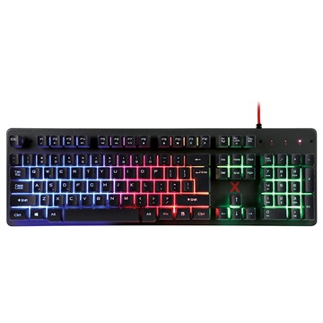 Maxlife MXGK-200 RGB Gaming Tastatur - USB - Schwarz