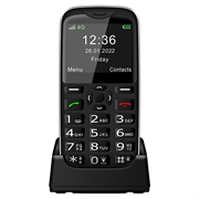 Melefon D210 4G Seniorenhandy mit SOS - Dual SIM - Schwarz