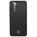 Mercedes-Benz Dynamic Carbon Fiber Samsung Galaxy S21 5G Hülle - Zwart