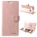 Mercury Goospery Blue Moon Samsung Galaxy S10 Wallet Hülle - Roségold