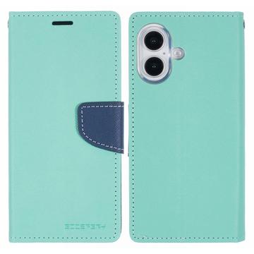 iPhone 16 Mercury Goospery Fancy Diary Wallet Hülle - Zyan