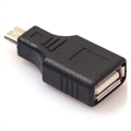 MicroUSB / USB 2.0 OTG Adapter - Schwarz