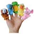 Mini-Tier Plüsch-Fingerpuppen für Kinder - 10 Stk.