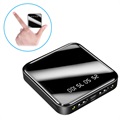Mini Schnell Powerbank 10000mAh - 2x USB - Schwarz