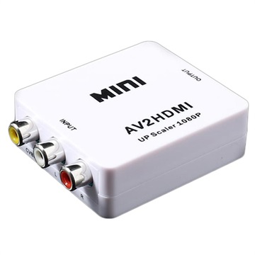 Mini Full HD 1080p RCA AV / HDMI Konverter - Weiß