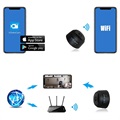 Mini Magnetische Full HD Home Sicherheitskamera - WiFi, IP - Schwarz