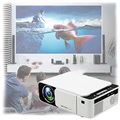 Tragbarer Mini-Full-HD-LED-Projektor T5 - Weiß