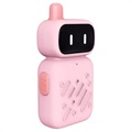 Mini Robot Kinder Walkie-Talkies mit Wiederaufladbarem Akku - Blau & Rosa