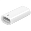 Miniatur Tragbarer Apple Pencil Lightning Adapter - Weiß