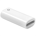 Miniatur Tragbarer Apple Pencil Lightning Adapter - Weiß