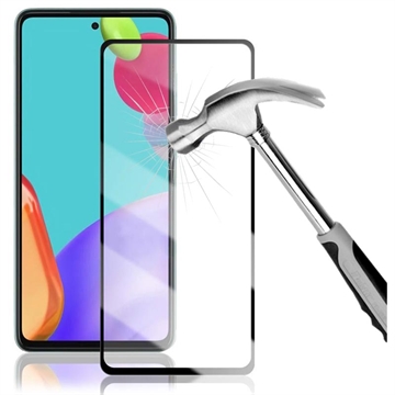 Samsung Galaxy A52 5G/A52S 5G/A53 5G Mocolo Flächendeckender Panzerglas - 9H - Schwarz Rand