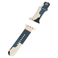 Moro Apple Watch 7/SE/6/5/4/3/2 Silikonarmband - 45mm/44mm/42mm - Navy Blau / Tarnung