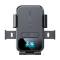 Motorrad-Telefonhalterung/Drahtlos-Ladegerät - 15W - Schwarz