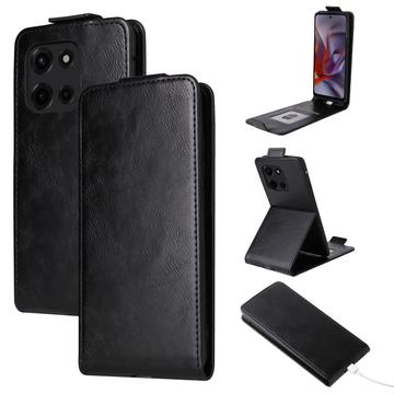 Motorola Edge (2025) Vertikal Flip Hülle mit Ständer - Schwarz