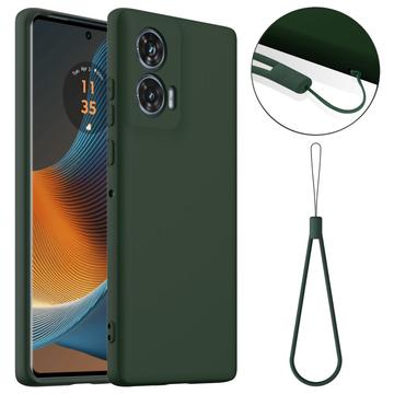 Motorola Edge 50 Fusion Liquid Silikonhülle - MagSafe-kompatibel - Dunkel Grün