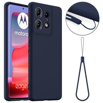 Motorola Edge 50 Pro Liquid Silikonhülle - MagSafe-kompatibel - Dunkel Blau