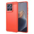Motorola Edge 60/60 Fusion Gebürstete TPU Hülle - Karbonfaser