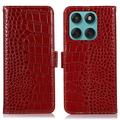 Motorola Edge 60 Fusion Crocodile Serie Lederhülle mit Geldbörse mit RFID