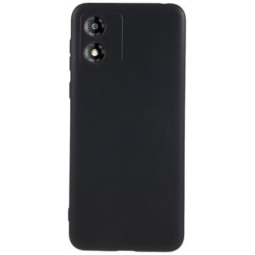 Motorola Moto E13 Anti-Fingerabdrücke Matte TPU Hülle - Schwarz