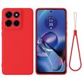 Motorola Moto G Stylus 5G (2025) Liquid Silikonhülle mit Handschlaufe
