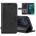 Motorola Moto G Stylus 5G (2025)/Edge 60 Stylus Wallet Schutzhülle mit Magnetverschluss - Schwarz