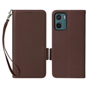 Motorola Moto G05/E15 Wallet Schutzhülle mit Magnetverschluss - braun