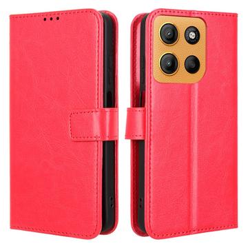Motorola Moto G15/G15 Power Wallet Schutzhülle mit Magnetverschluss - Rot