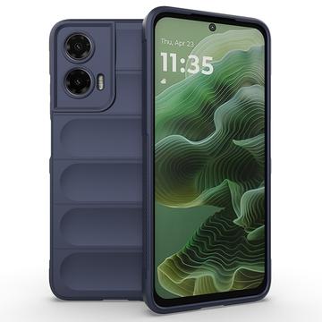 Motorola Moto G35 Rugged TPU Hülle - Dunkel Blau