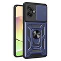 Motorola Moto G55 Drehring-Hybrid Hülle mit Kameraschutz - Blau