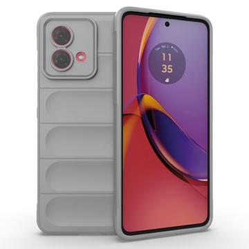 Motorola Moto G84 Rugged Serie TPU Hülle - Hellgrau