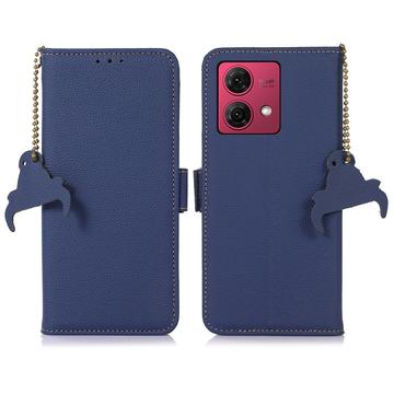 Motorola Moto G84 Lederhülle mit Geldbörse mit RFID