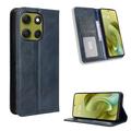 Motorola Moto G86 Power Retro Wallet Schutzhülle mit Magnetverschluss - Blau