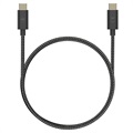 Motorola Premium USB-C zu USB-C Kabel SJCX0CCB15 - 1.5m - Schwarz / Grau