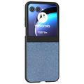 Motorola Razr 50 Strass Textur Hybrid Hülle - blau