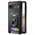 Multifunktions 4-in-1 Google Pixel 6 Pro Hybrid Hülle - Schwarz