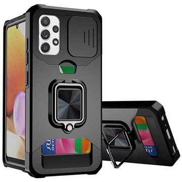 Multifunktions 4-in-1 Samsung Galaxy A32 (4G) Hybrid Hülle - Schwarz