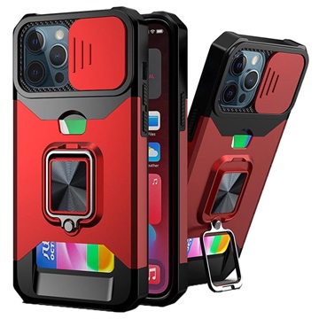 Multifunktions 4-in-1 iPhone 11 Pro Hybrid Hülle - Rot