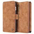 iPhone 7 Plus Caseme Multifunctional Wallet Leather Cover - Braun
