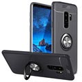 Samsung Galaxy S9+ Multifunktions Ring Cover - Schwarz