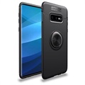 Samsung Galaxy S10+ Multifunktions Ring Cover - Schwarz