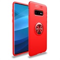 Samsung Galaxy S10+ Multifunktions Ring Cover - Rot