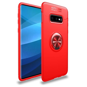 Samsung Galaxy S10+ Multifunktions Ring Cover - Rot
