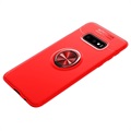 Samsung Galaxy S10+ Multifunktions Ring Cover - Rot