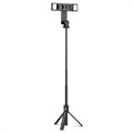 Multifunktions Selfie Stick & Tripod Ständer K22-D - Schwarz